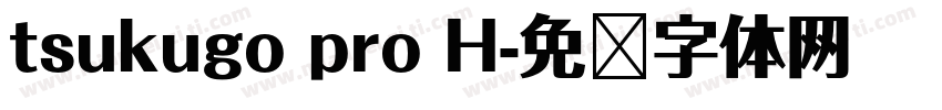 tsukugo pro H字体转换